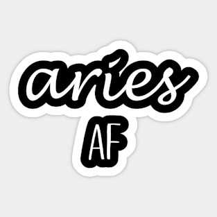 Aries Af Sticker